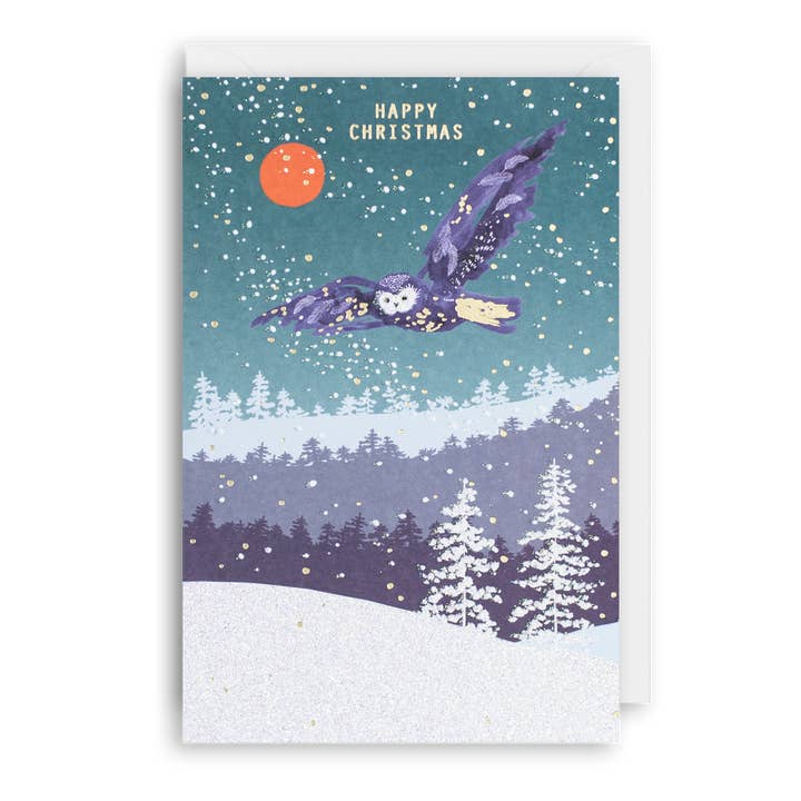 OWL kerstkaart voor wholesale door Meraki Greeting Cards