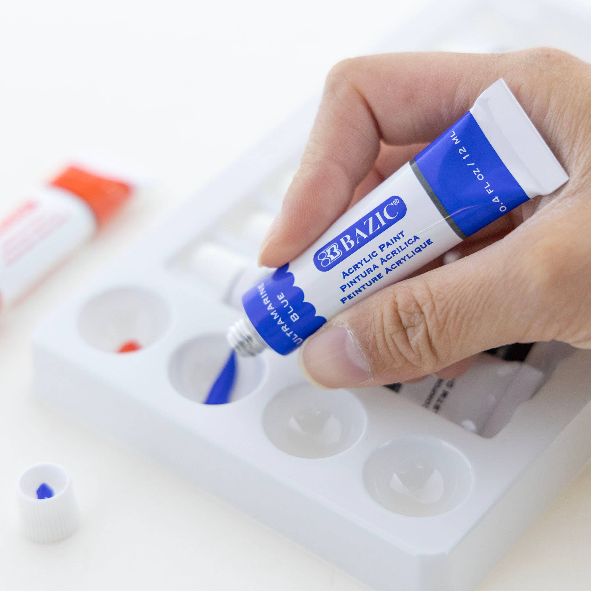 BAZIC Products - Wholesale Paint Set - Acrylic Paint 8 Color 0.4 FL OZ (12 mL)5