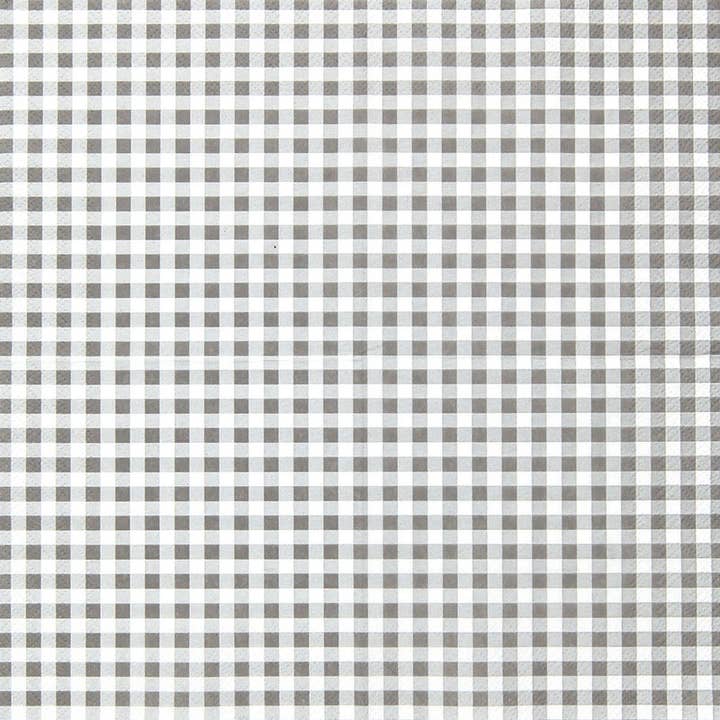 Home Fashion - Carl Dietrich GmbH - Wholesale Disposable napkin - Cocktail napkins checkered grey1