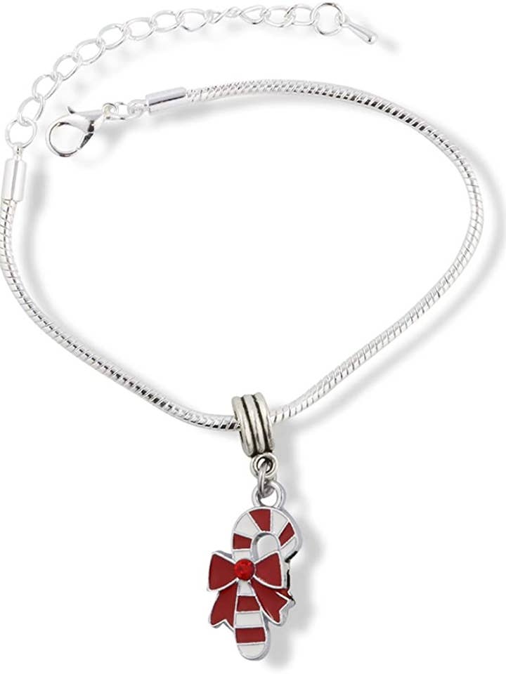 Emerald Park sieraden Candy Cane Snake Chain Charm Armband voor wholesale door Dave The Bunny