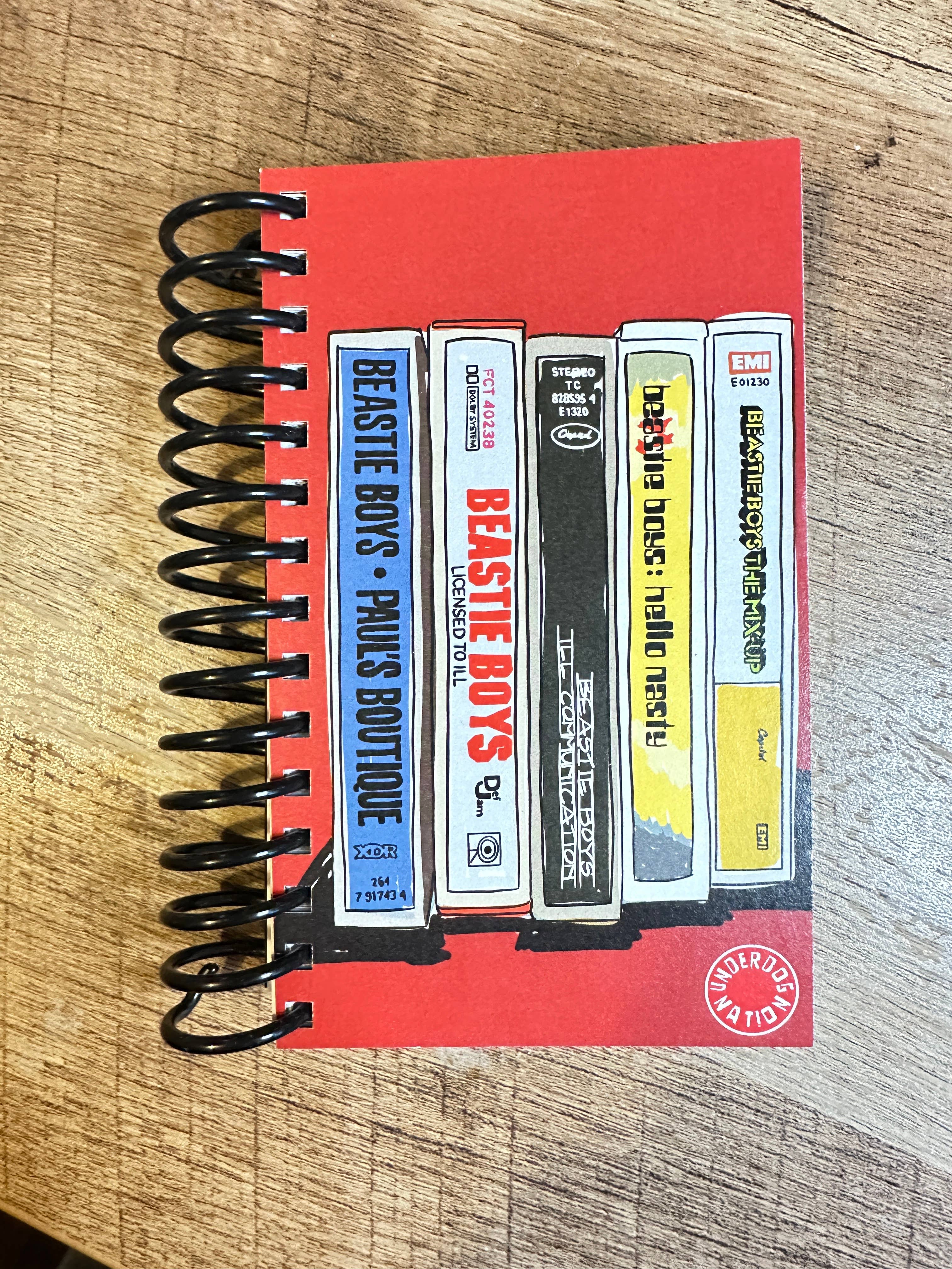 UNDERDOG NATION – wholesale Notebook – Beastie Boys Tapes Mini Notebook1