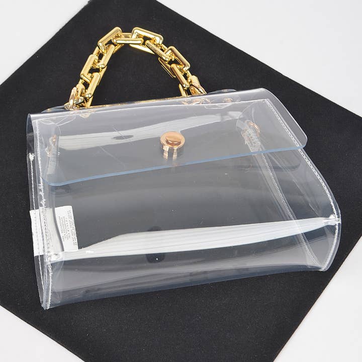 3AM BY H&D ACCESSORIES - Wholesale Crossbody Bag - Women's - Transparent Big Chain Bag3