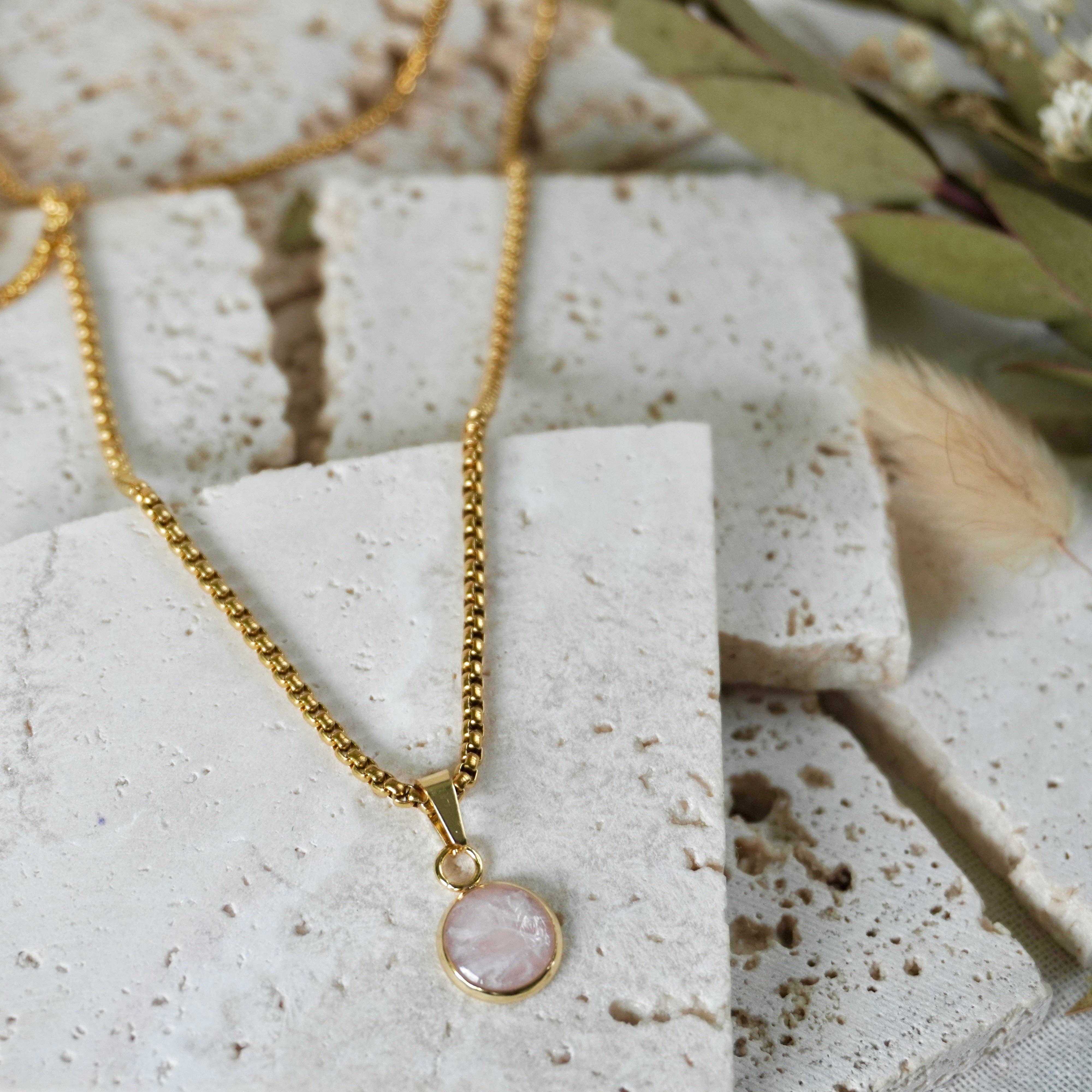 Aether & Nox – wholesale Pendant/charm necklace – Stone Grey Small Pendant2