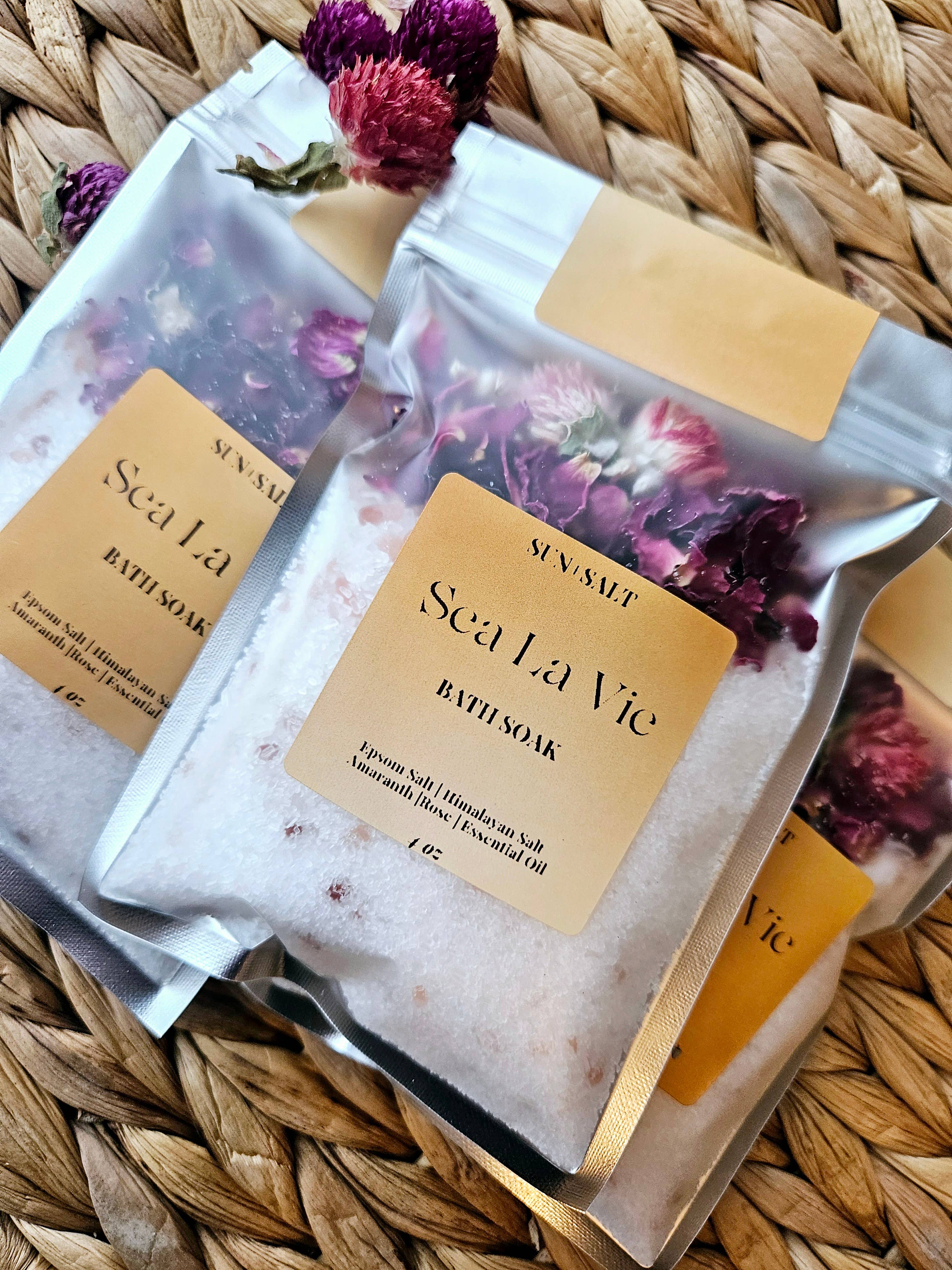 Lux&Lou - Wholesale Bath Salts - Sea La Vie Bath Salt - Bath Soak - Single Use1