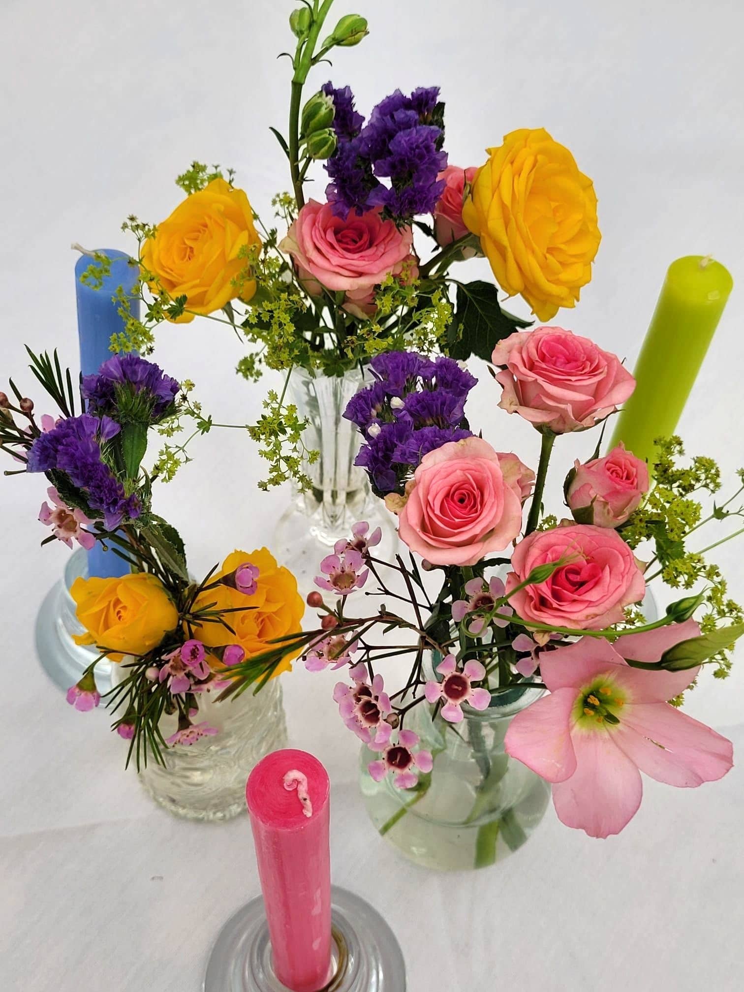 Shearer Candles - Wholesale Tapered Candle/Candlestick - Red 8 inch Dinner Candles x 206