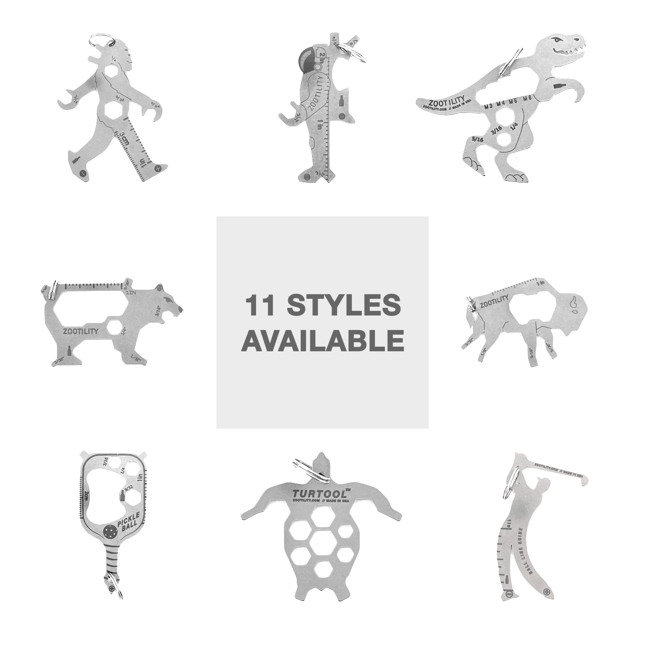 Zootility - Wholesale Handy Tool - Hexalotl™ 11-in-1 Hex-Key Set4