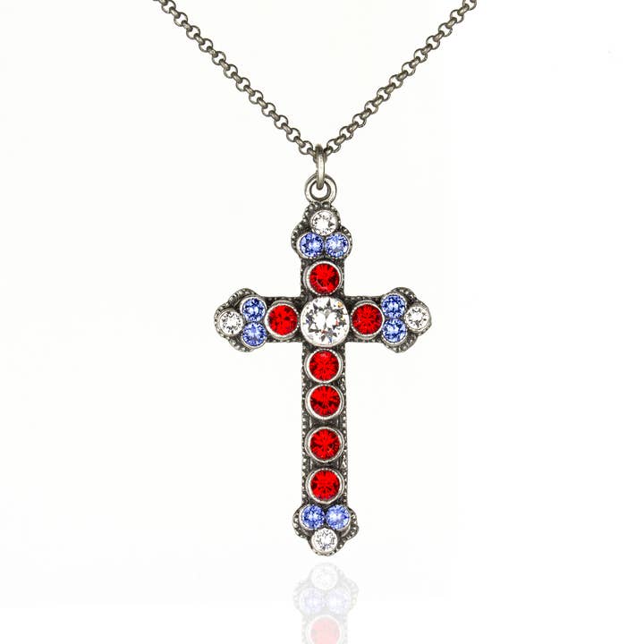 Americana Cross Necklace for wholesale by Anne Koplik Designs, Inc.