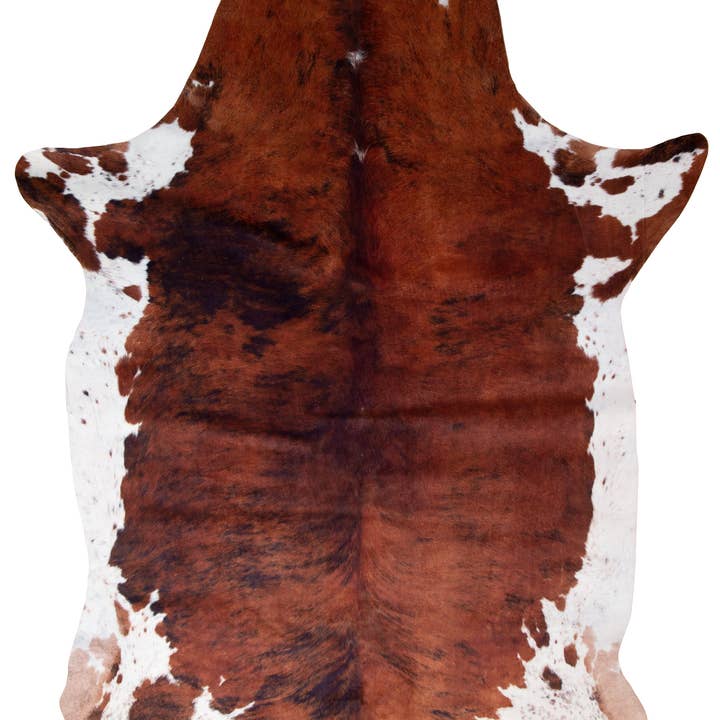 Faux Cowhide Print Rug, White Belly for wholesale by Carstens, Inc.