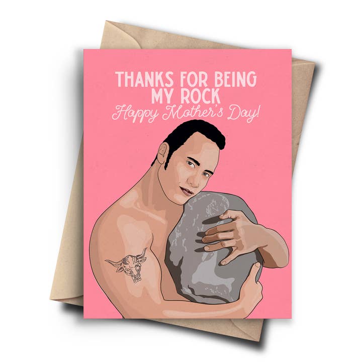 My Rock - Funny Mothers Day Card for wholesale by Pop Cult Paper