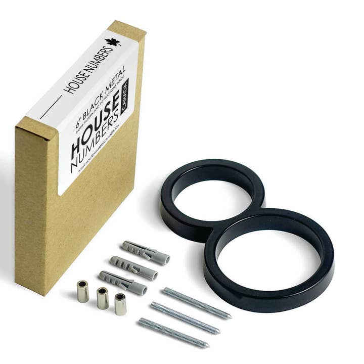 Metal Number Sample Pack for wholesale by House Numbers Canada