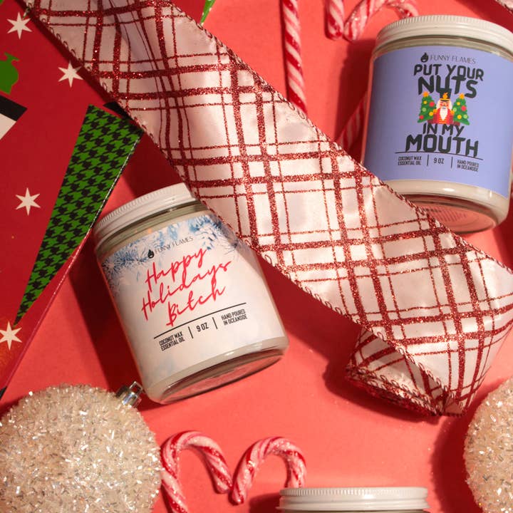Funny Flames Candle Co - Les Creme - Wholesale Jar/Filled Candle - Holiday 2025 Best Sellers Collection 9oz Candles107