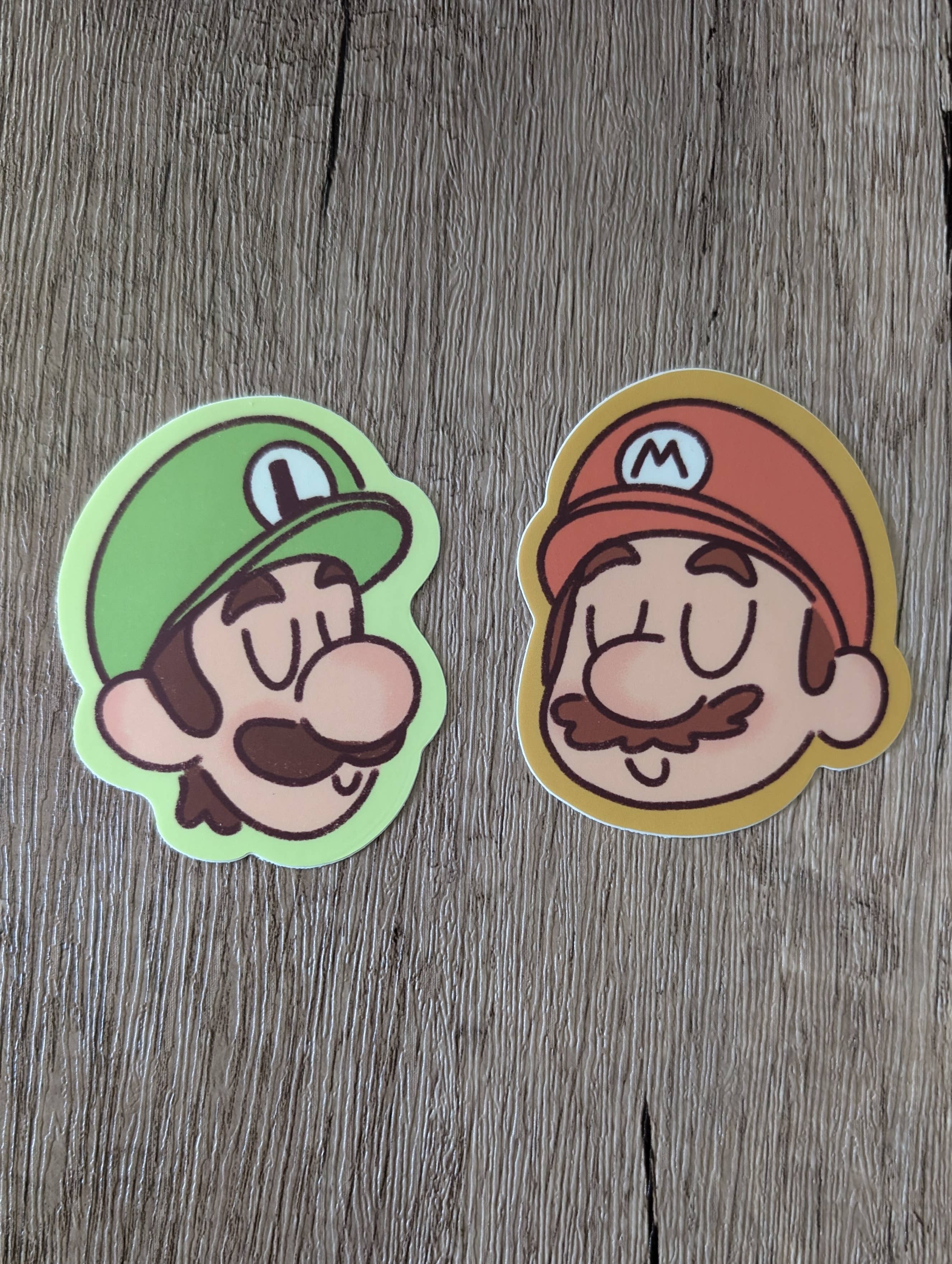 Sadsquatch – Großhandel Aufkleber – Netter Super Mario Friends Luigi Peach Wario Vinyl-Aufkleber6