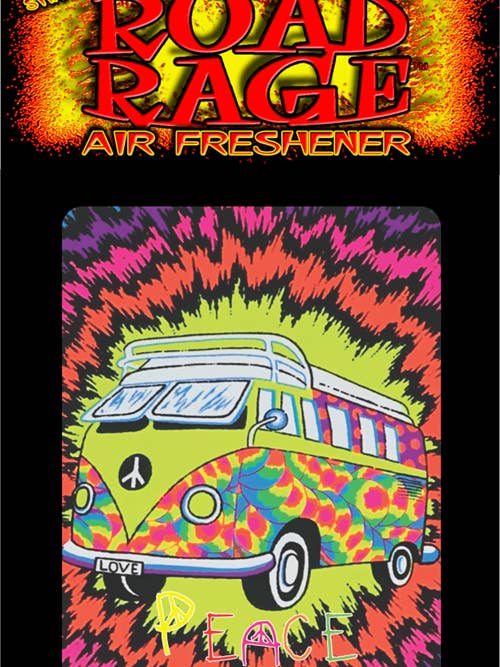 Road Rage™ Air Freshener - Peace Bus for wholesale by Scorpio Posters