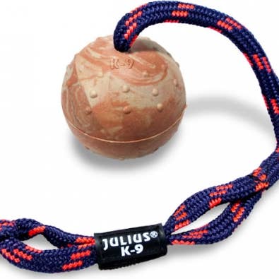IDC ball with rope diam. 50mm for wholesale by K9 Shop