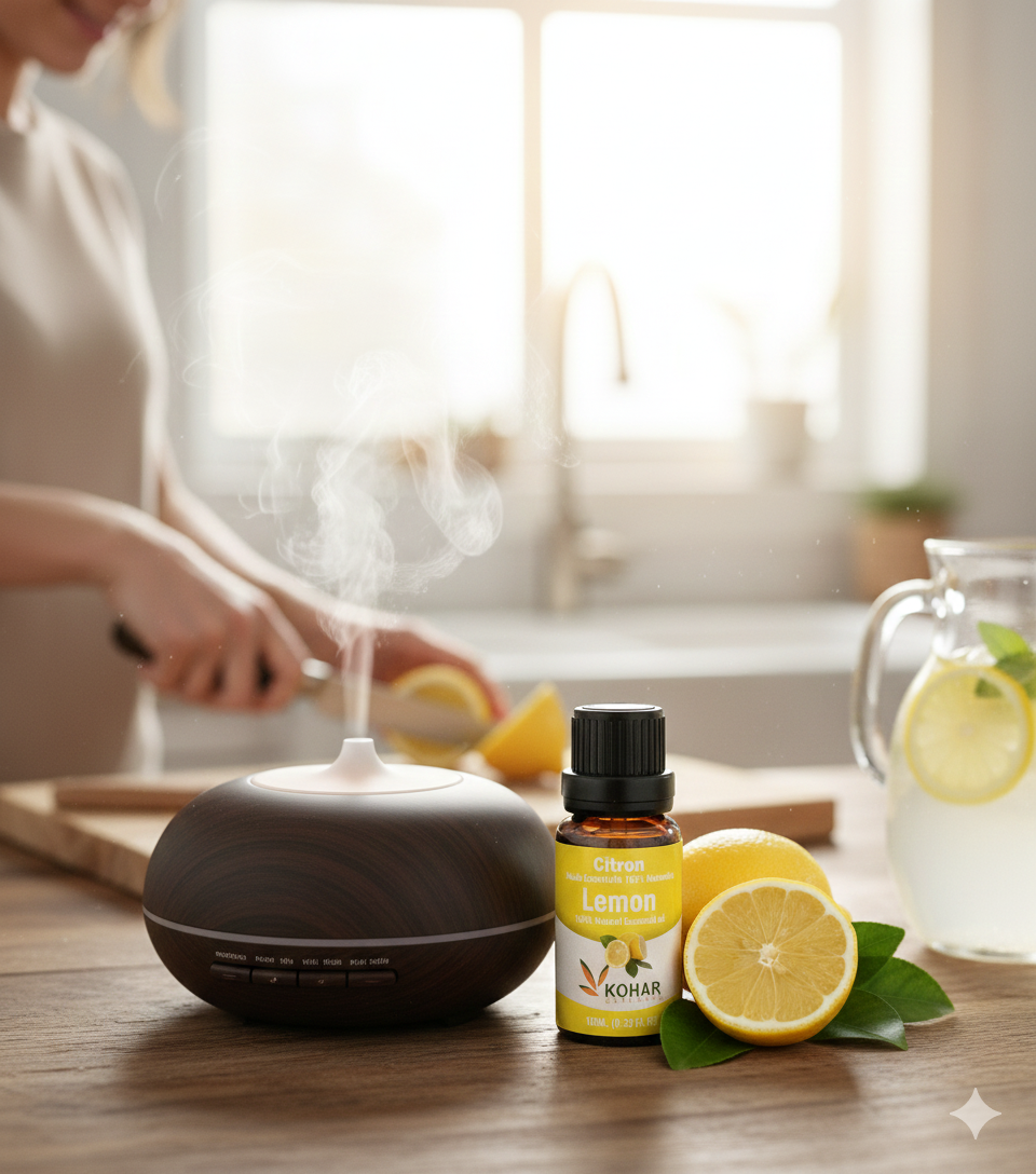 KOHAR NATURALS – Engroshandel Æterisk olie – 100% ren naturlig citron æterisk olie. 10 ml1