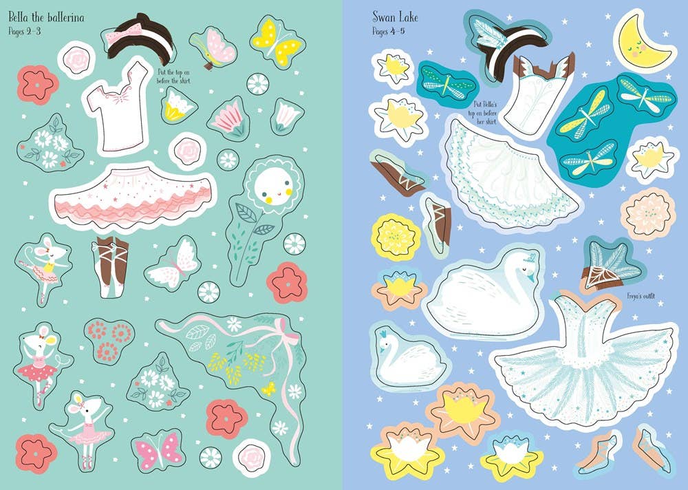 HarperCollins - Wholesale Sticker - Kids & Baby - Little Sticker Dolly Dressing Ballerina : Usborne2
