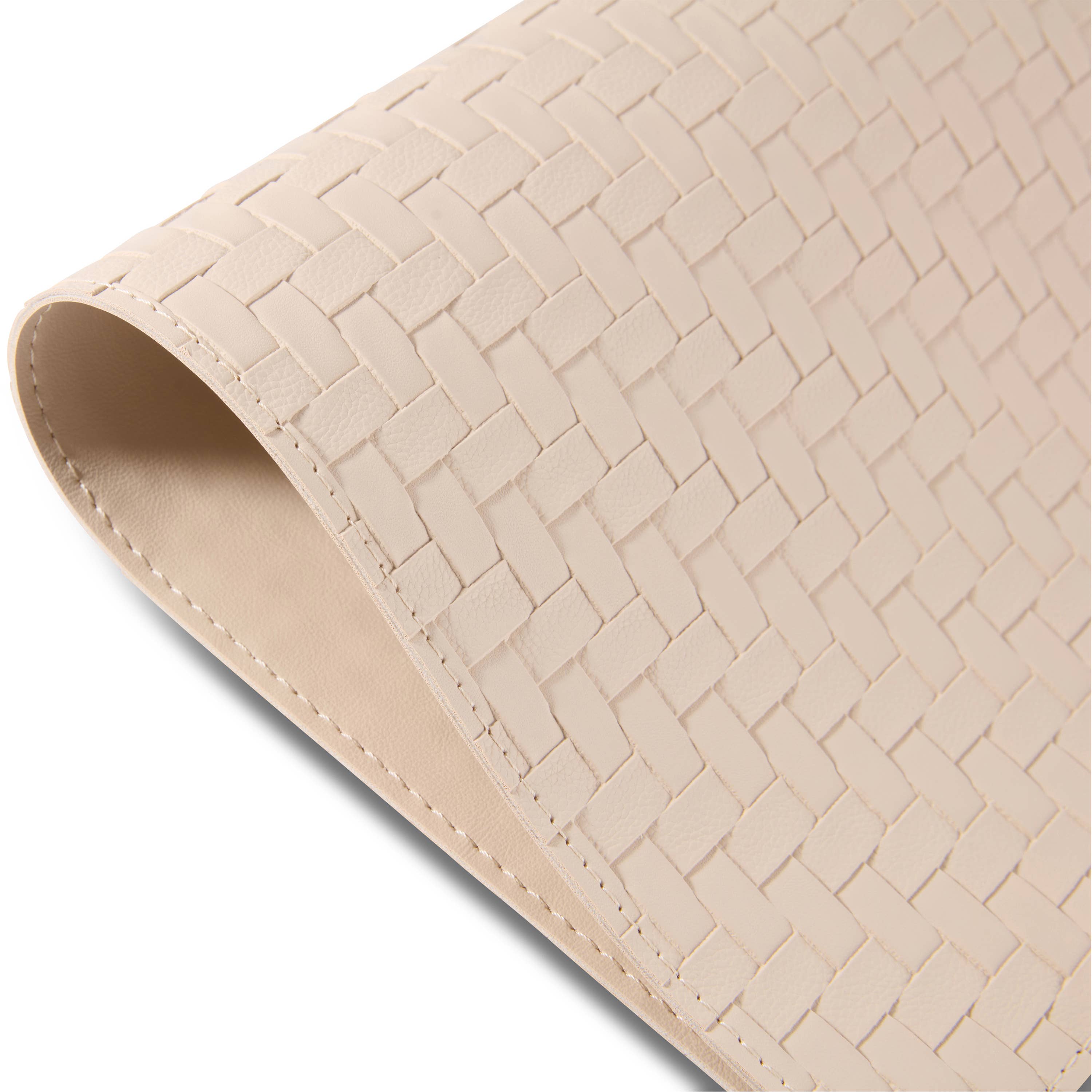 Ala Carte (By Dainty Home) - Vente Sets de table - Ensemble de 4 sets de table réversibles en cuir vegan Lausanne 30x45 cm15