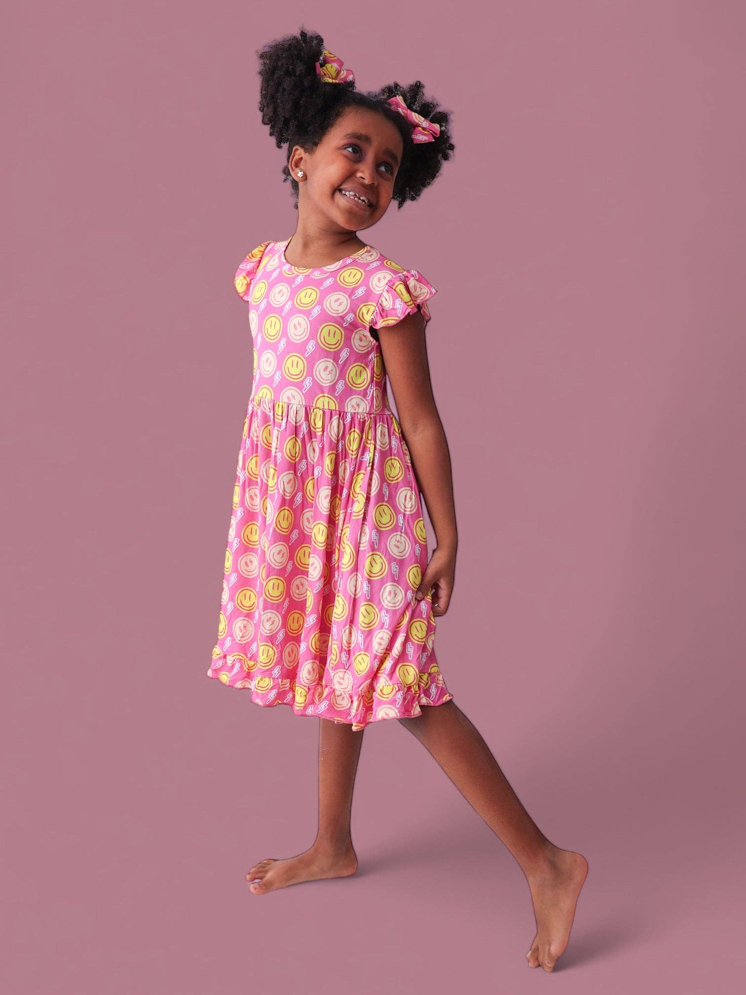 Dream Big Little Co. - Wholesale Dress - Kids - RADIANT SMILES DREAM RUFFLE DRESS22