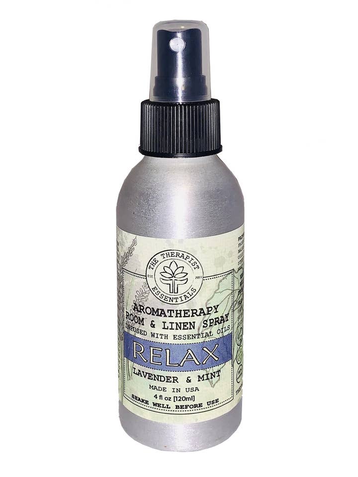 RELAX - LAVENDER & SPEARMINT Room/Linen Spray for wholesale by The Therapist Essentials™
