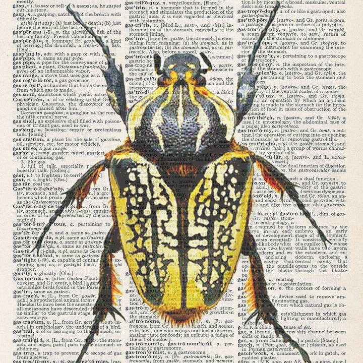 ARTNWORDZ LLC - Wholesale Art Print - YELLOW BUG PRINT0