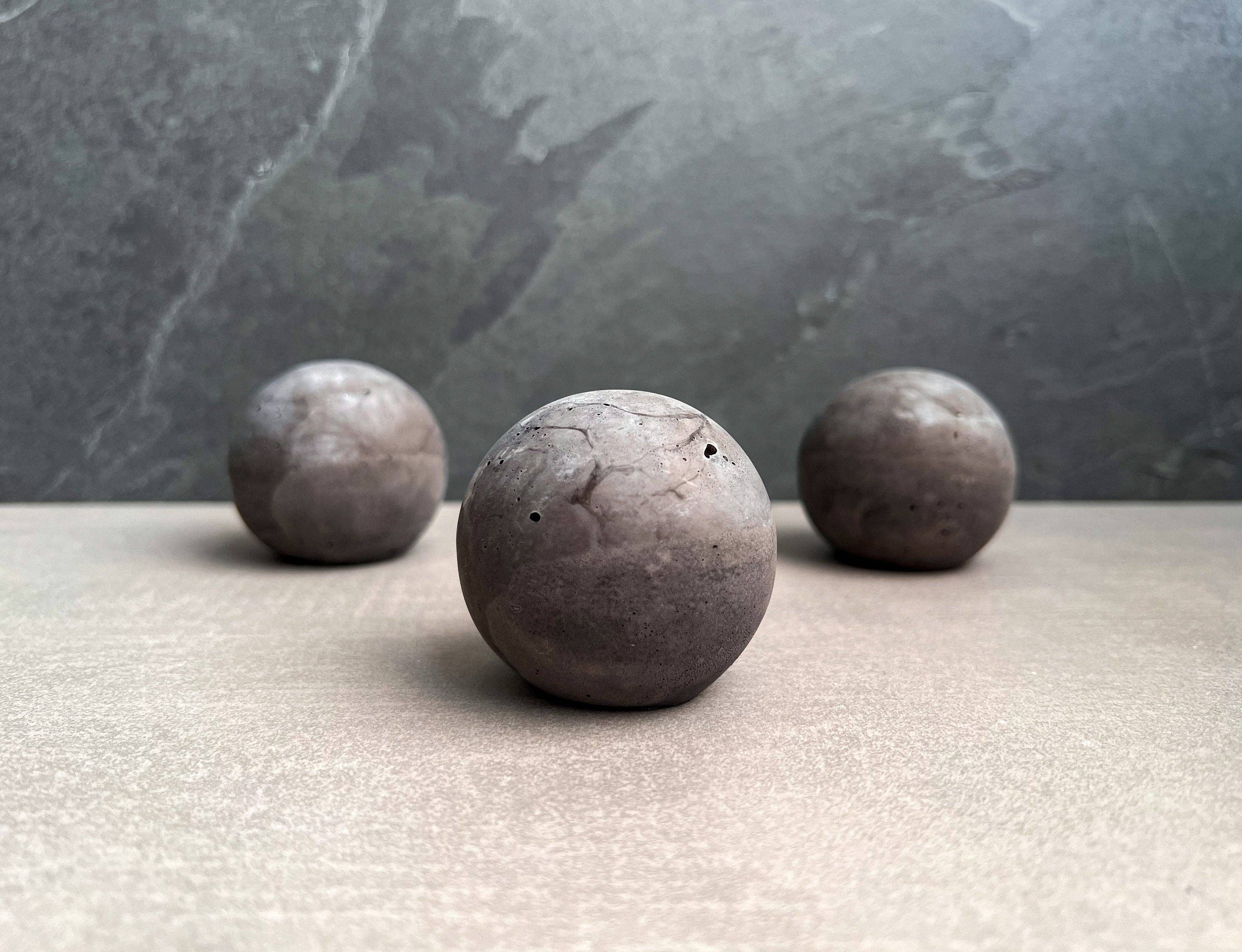 Minimal Loot Design - Wholesale Paper Weight - Concrete Paper Weight Sphere - 2.24"1