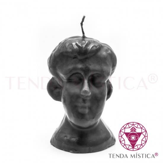 Black Man Head Figure Candle for wholesale by Tenda Mística