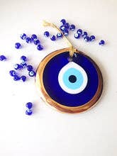 Evileyefavor - Wholesale Ornament - Large Gold Evil Eye Bead, 13cm2