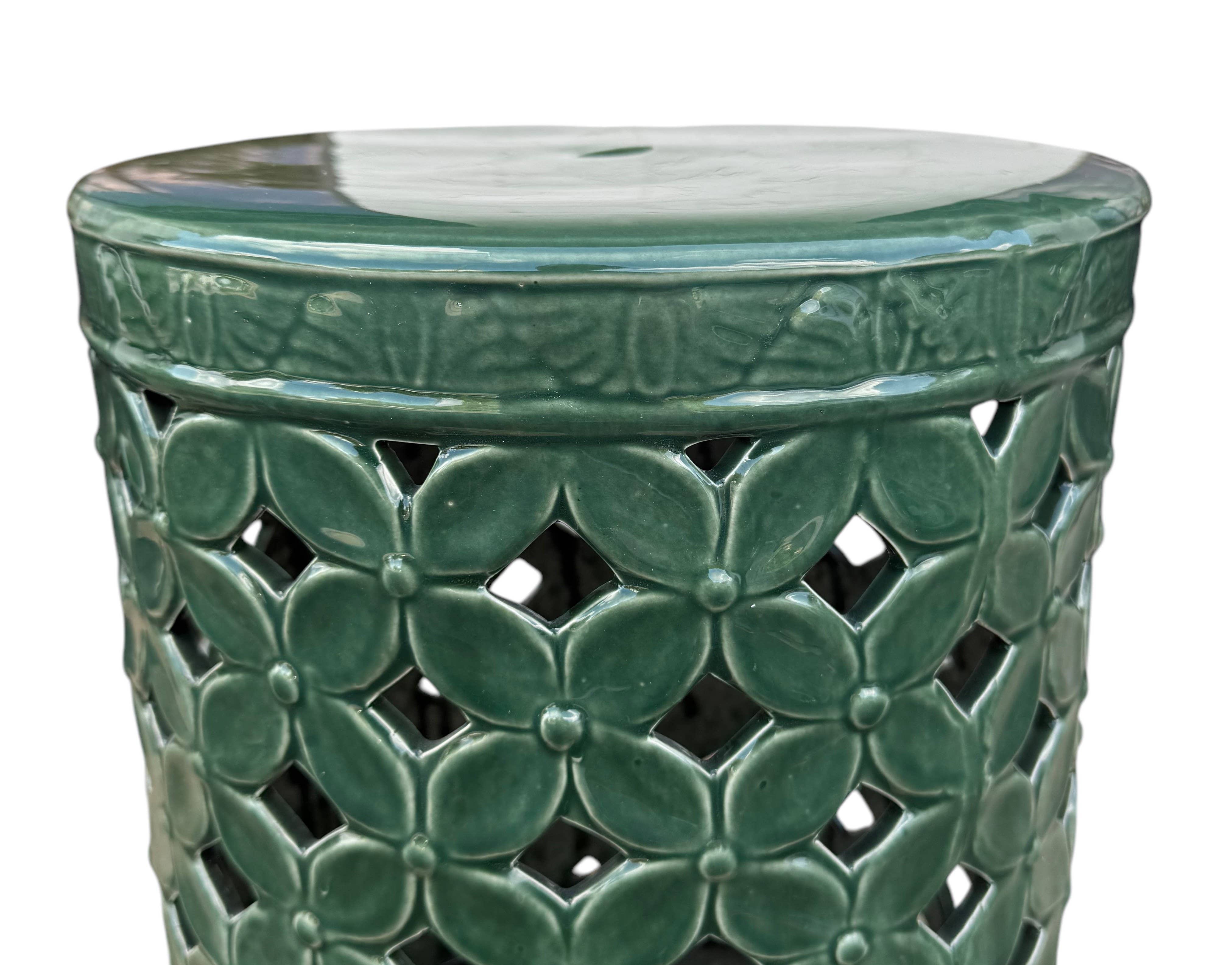 Blue Cherise Garden Stool Teal for wholesale on Faire2