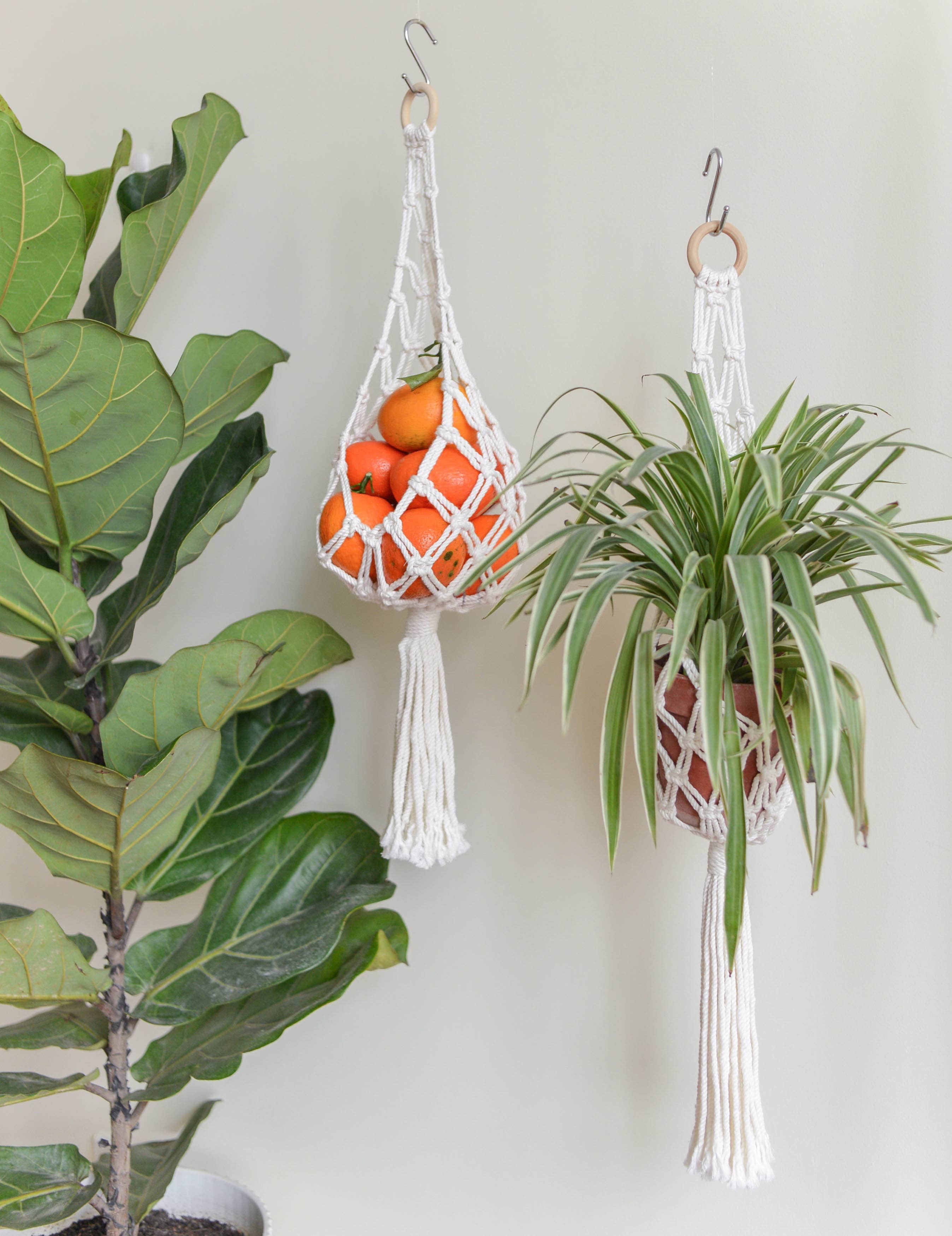BeanDaikon - Wholesale Hanging planter - Macrame Hanging Basket H1010