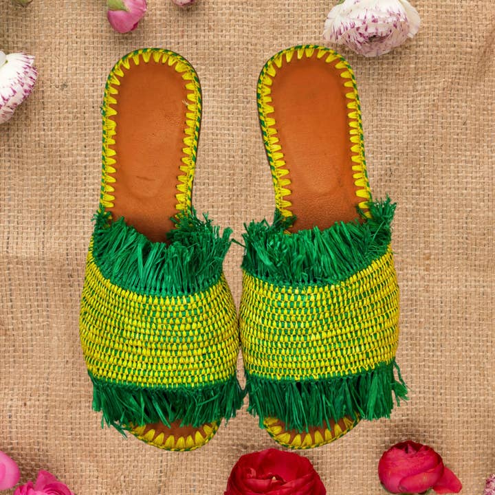 Udsøgt Raffia: Sandaler af høj kvalitet med Raffia-accenter for engroshandel hos LaMaisonBerbere