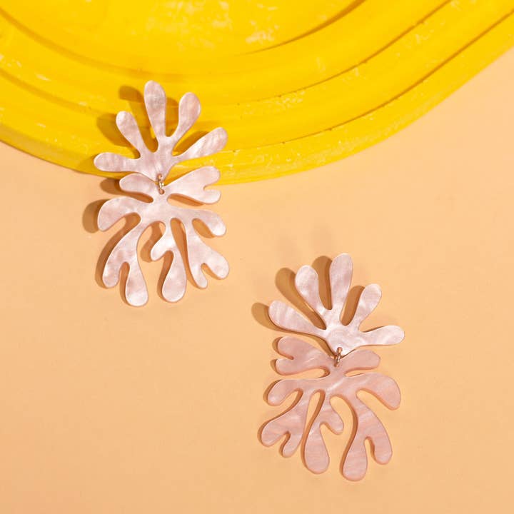 Moon-Seed - Wholesale Dangle Earrings - Matisse No.4 - Acrylic Lightweight Statement Earrings3