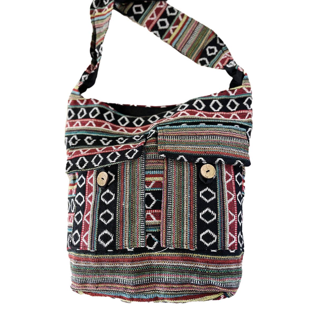 Diverse kleuren UITVERKOOP Crossbody Gheri Katoenen Tas Boho voor groothandel op Faire4