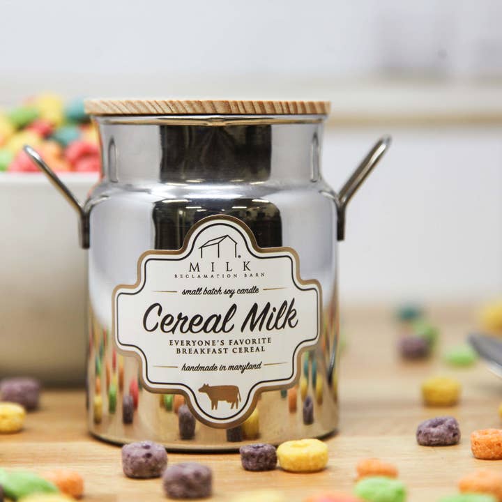 Milk Reclamation Barn - Wholesale Jar/Filled Candle - Stainless Milk Churn Candle - 12.5 oz15