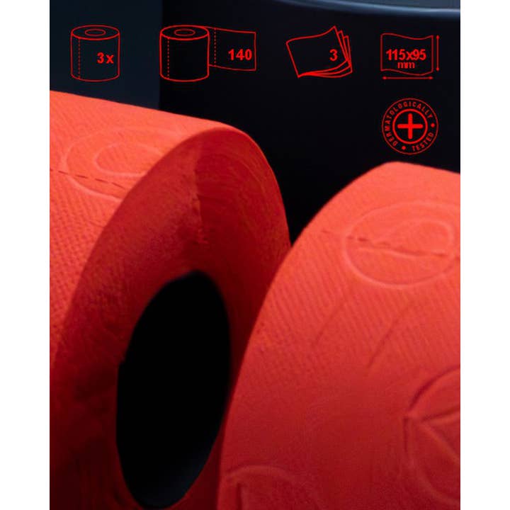 Renova - Wholesale Toilet Paper - Toilet Paper Renova Tubo Gold Red 3 Rolls4
