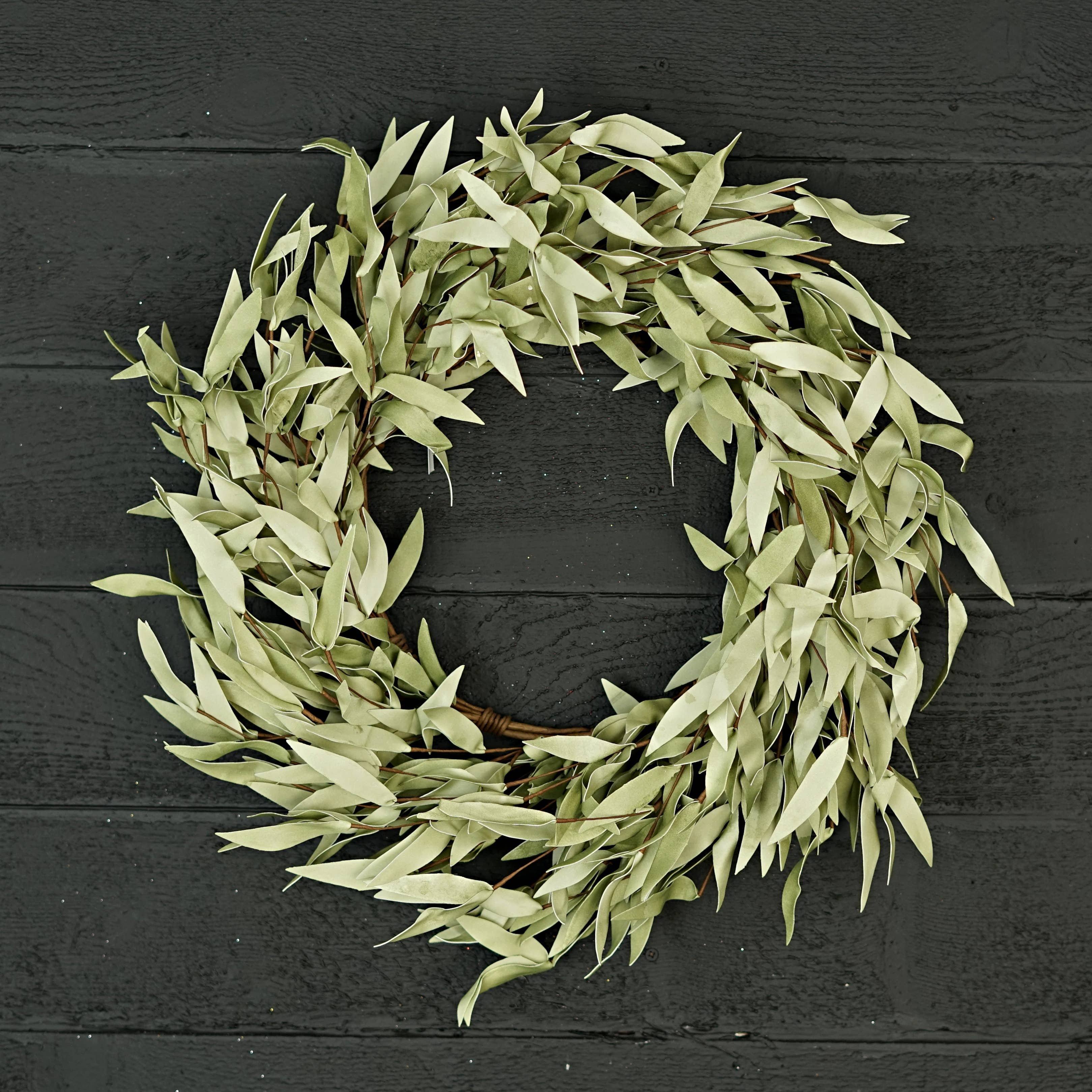 Impressive Enterprises, Inc. - Wholesale Wreath - ISB72660- 24in Flocked Herb Leaves Wreath6