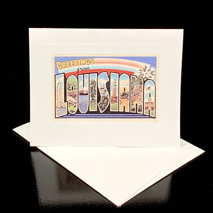 Greetings from Louisiana - Stationery 10-Cards & Envelopes for wholesale by Virginia Creamery Candle Co.