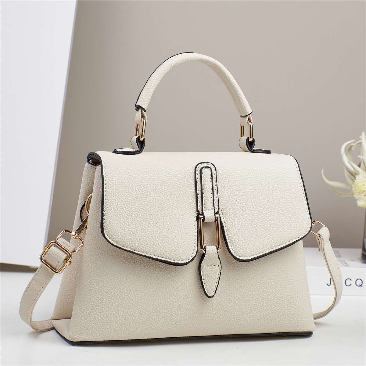 Superbia - Wholesale Top Handle Bag - Women's - Medium Size Flap Over 2 Zipper Top Handle Bag-88863