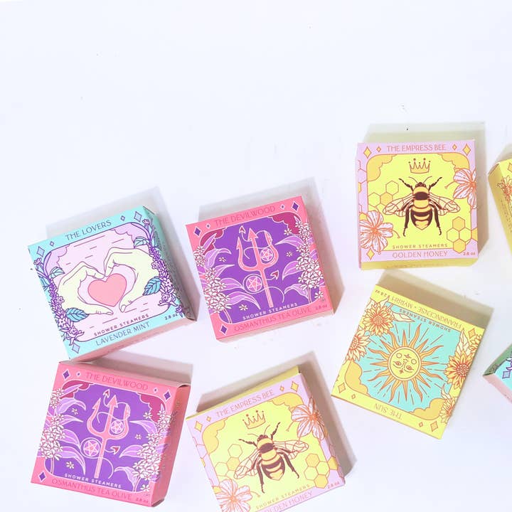 Sow the Magic - Wholesale Shower steamer/bomb - The Lovers Shower Steamer Set in Lavender Mint9