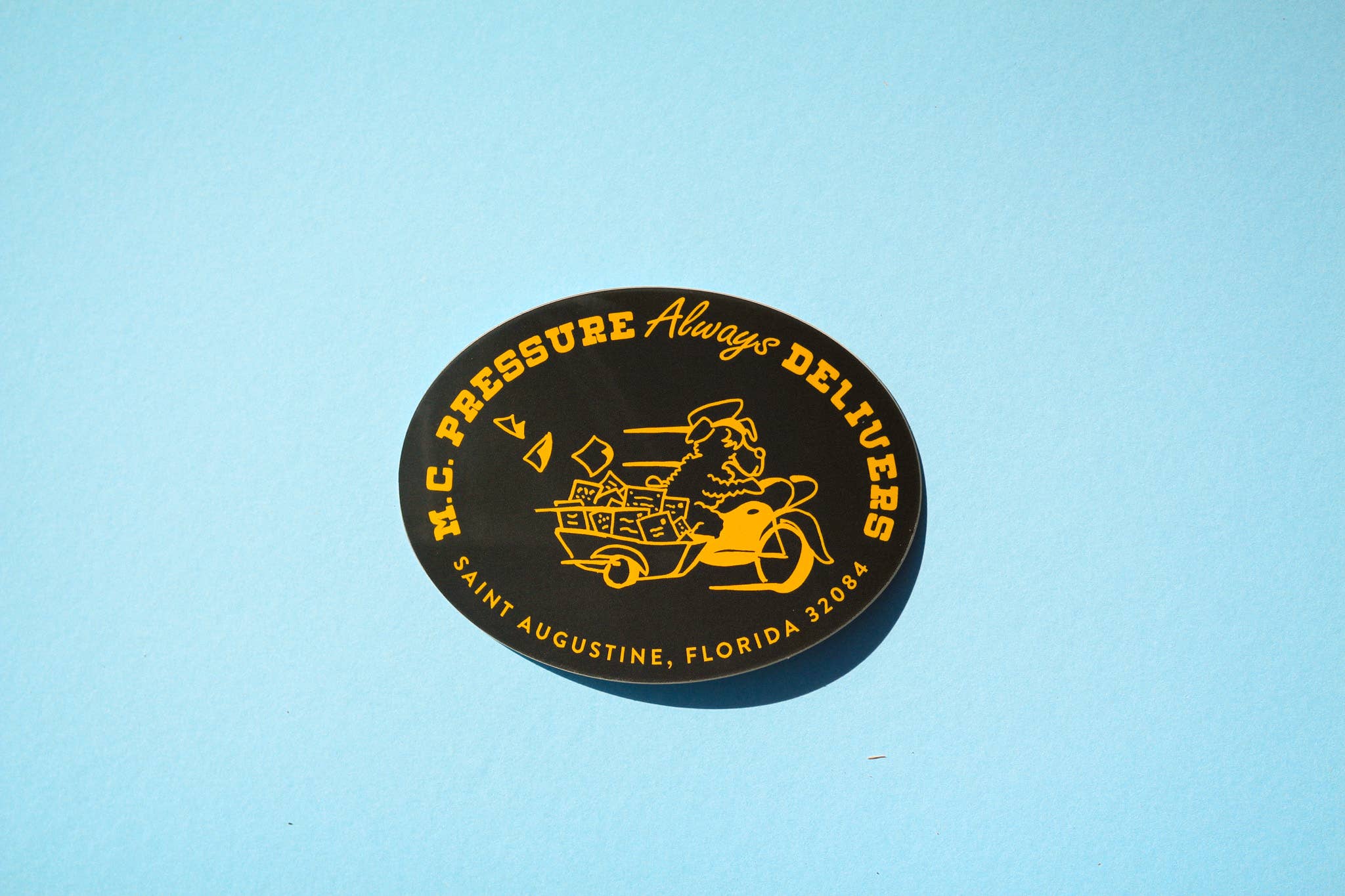 M.C. Pressure - Wholesale Sticker - M.C. Pressure Always Delivers Sticker