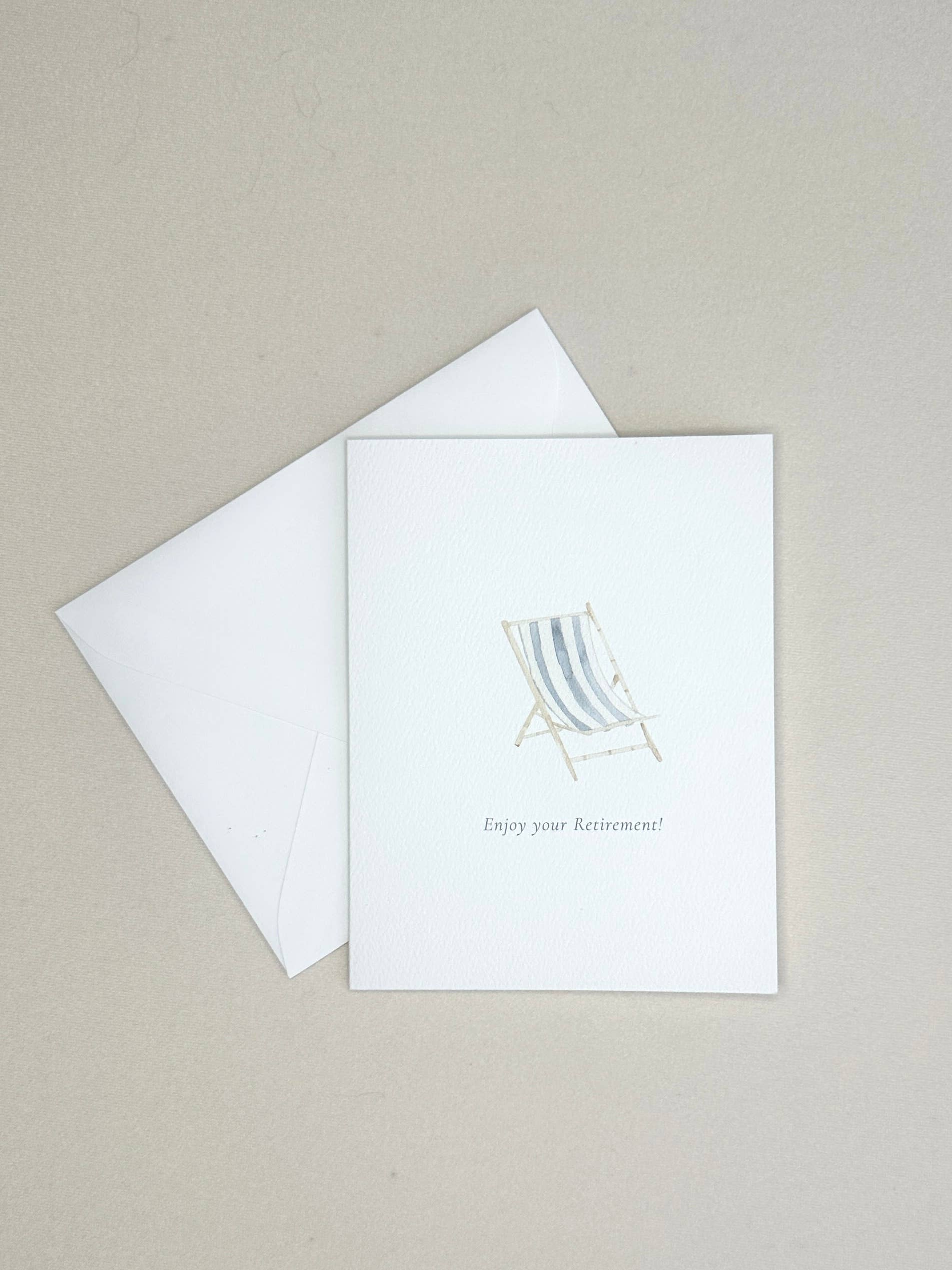 Korynne and Company - Wholesale Retirement Card - Enjoy Your Retirement Beach Chair Greeting Card3