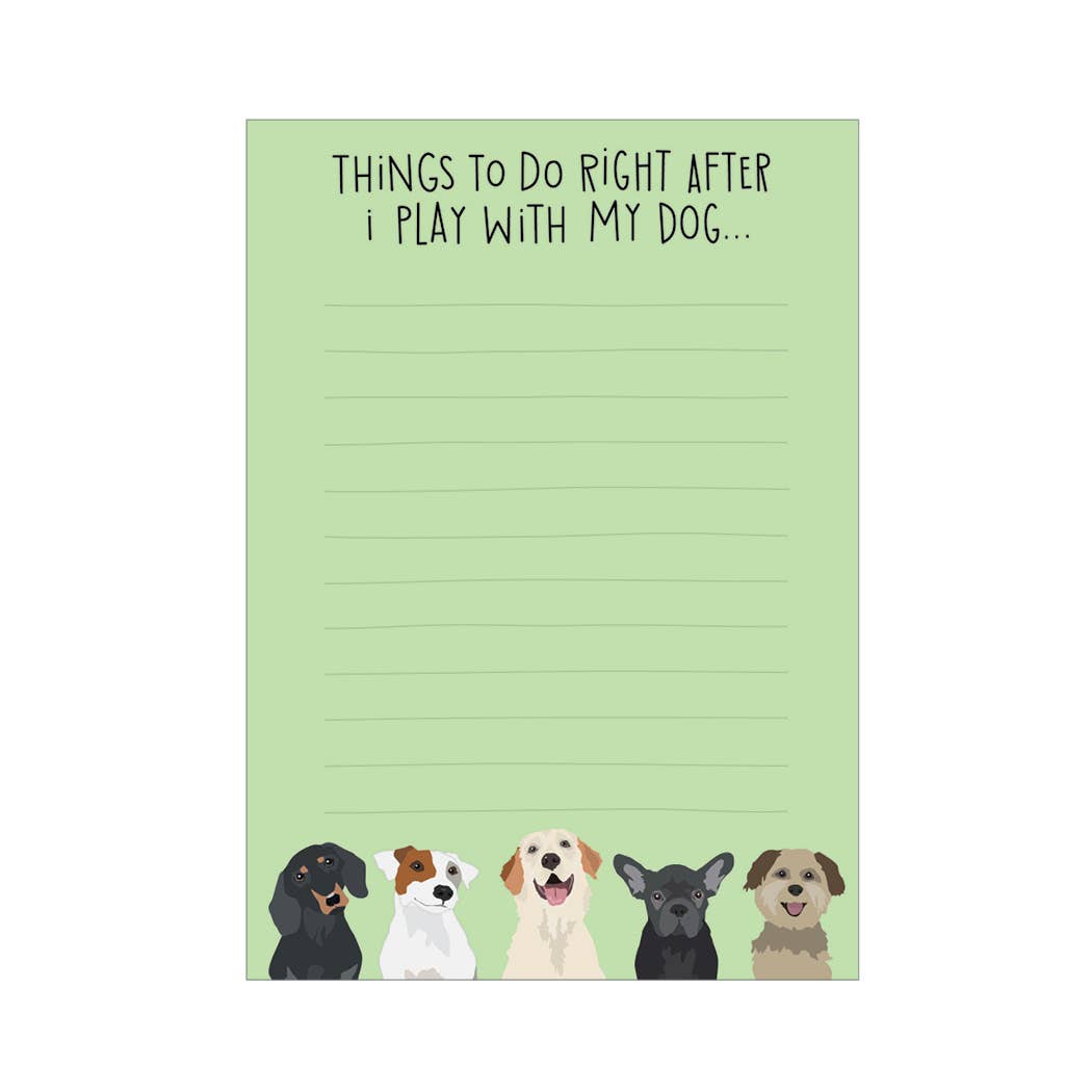 Apartment 2 Cards - Vendita all'ingrosso Bloc notes - Blocco Note "Gioca con il Mio Cane", 4,75x6,5"1
