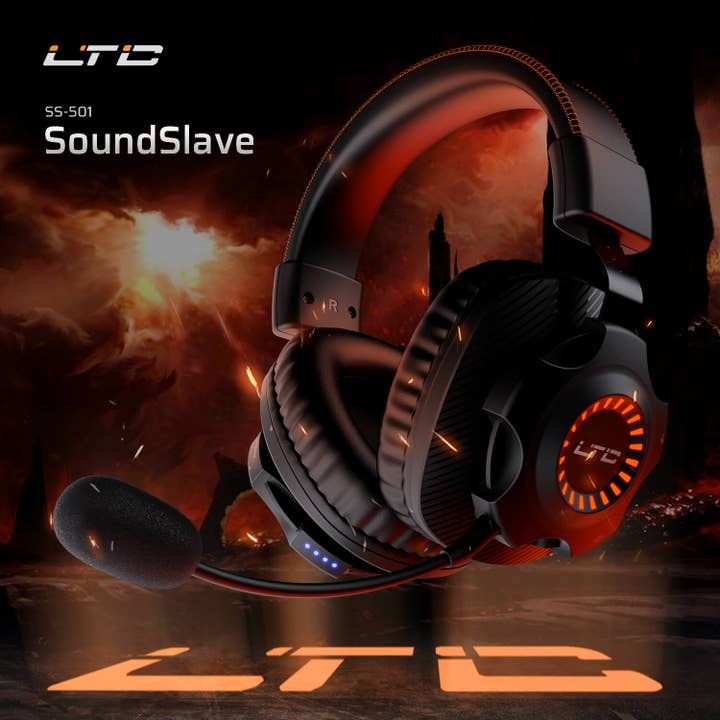 Casque de jeu sans fil/filaire Redragon x LTC SoundSlave 2.4G pour la vente par Redragon