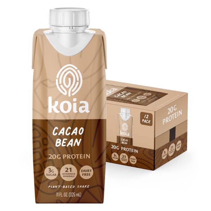 Cacao Bean Nutrition Shake - 12pk Shelf Stable for wholesale by Koia