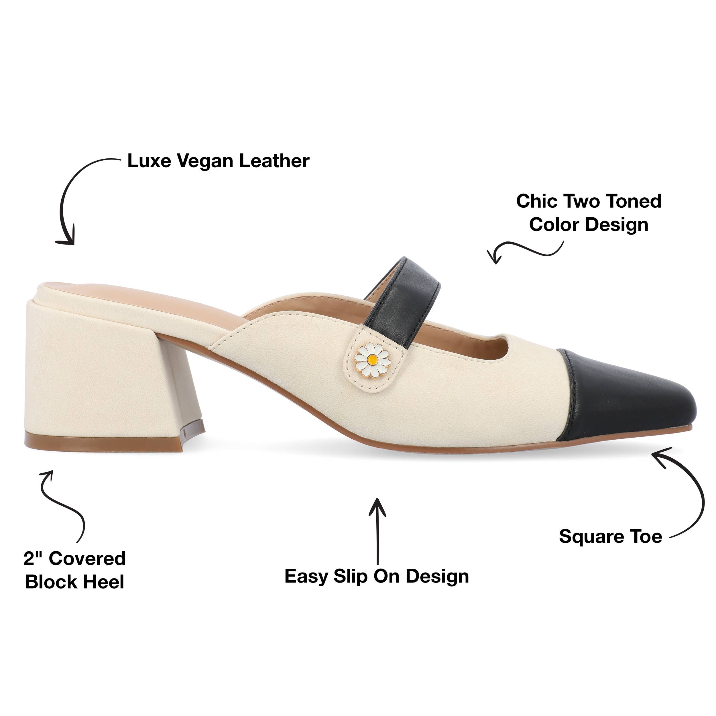 Journee - Wholesale Low Heels - Women's - Dalla Kitten Block Heels In Faux Leather11