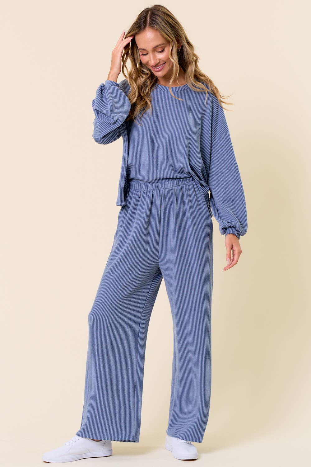 lovely melody - Wholesale Knit Top - Women's - LMT4100-Manifest ribbed top9