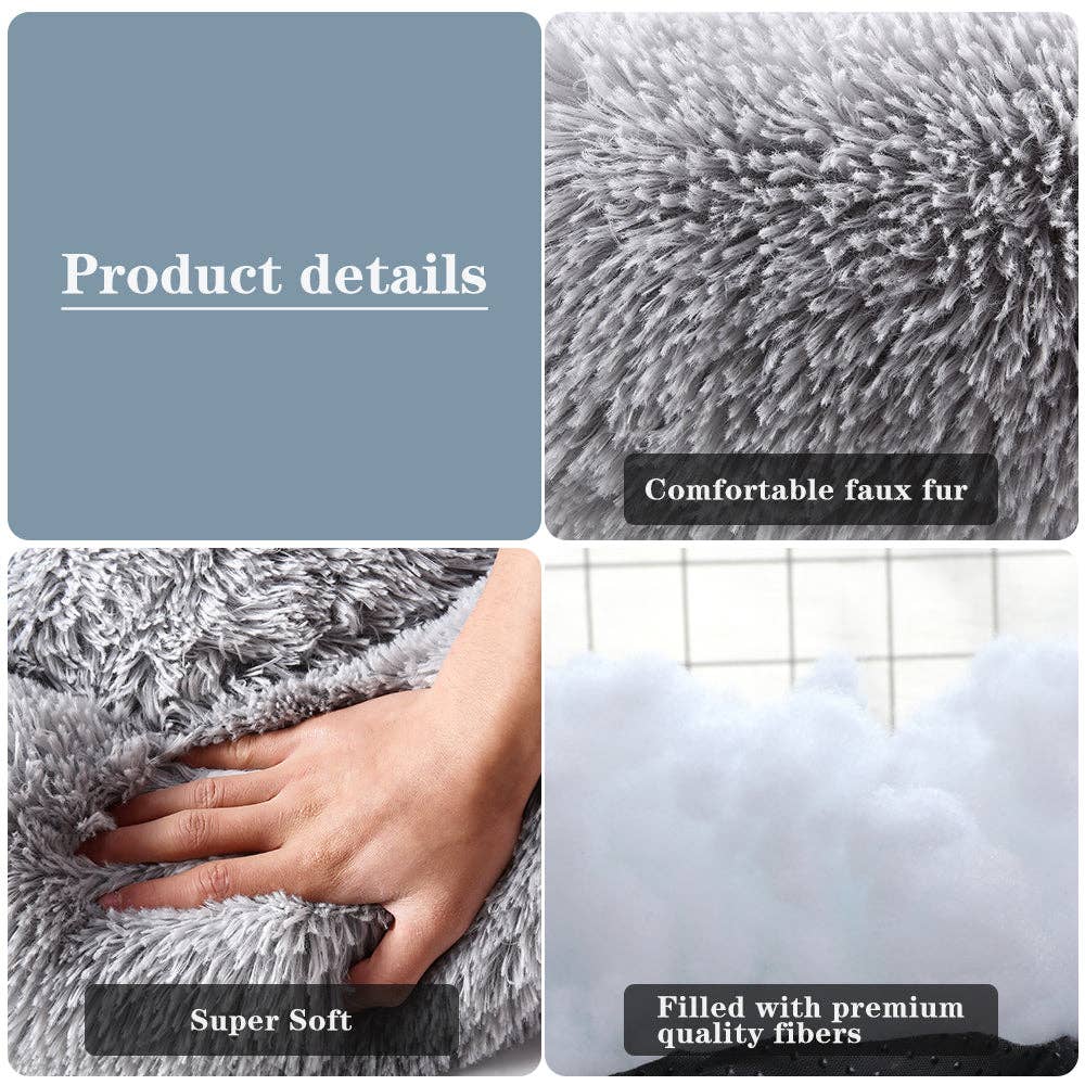 Pet Wiz - Venta al por mayor Cama - Gatos y perros - Cama Donut Suave y Calmante - Calidad Premium para Perros y Gatos16