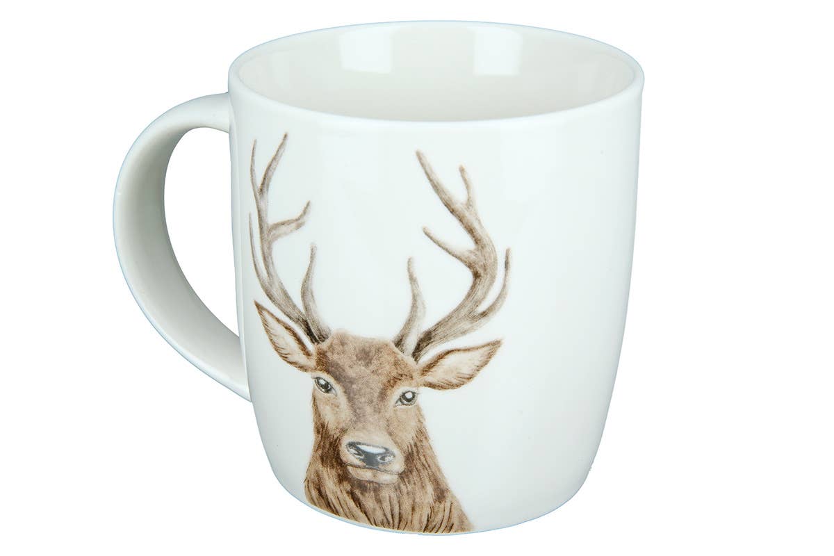 Gilde Handwerk Macrander GmbH & Co. KG - Wholesale Coffee Mug - Porzell mug with deer head VE 61