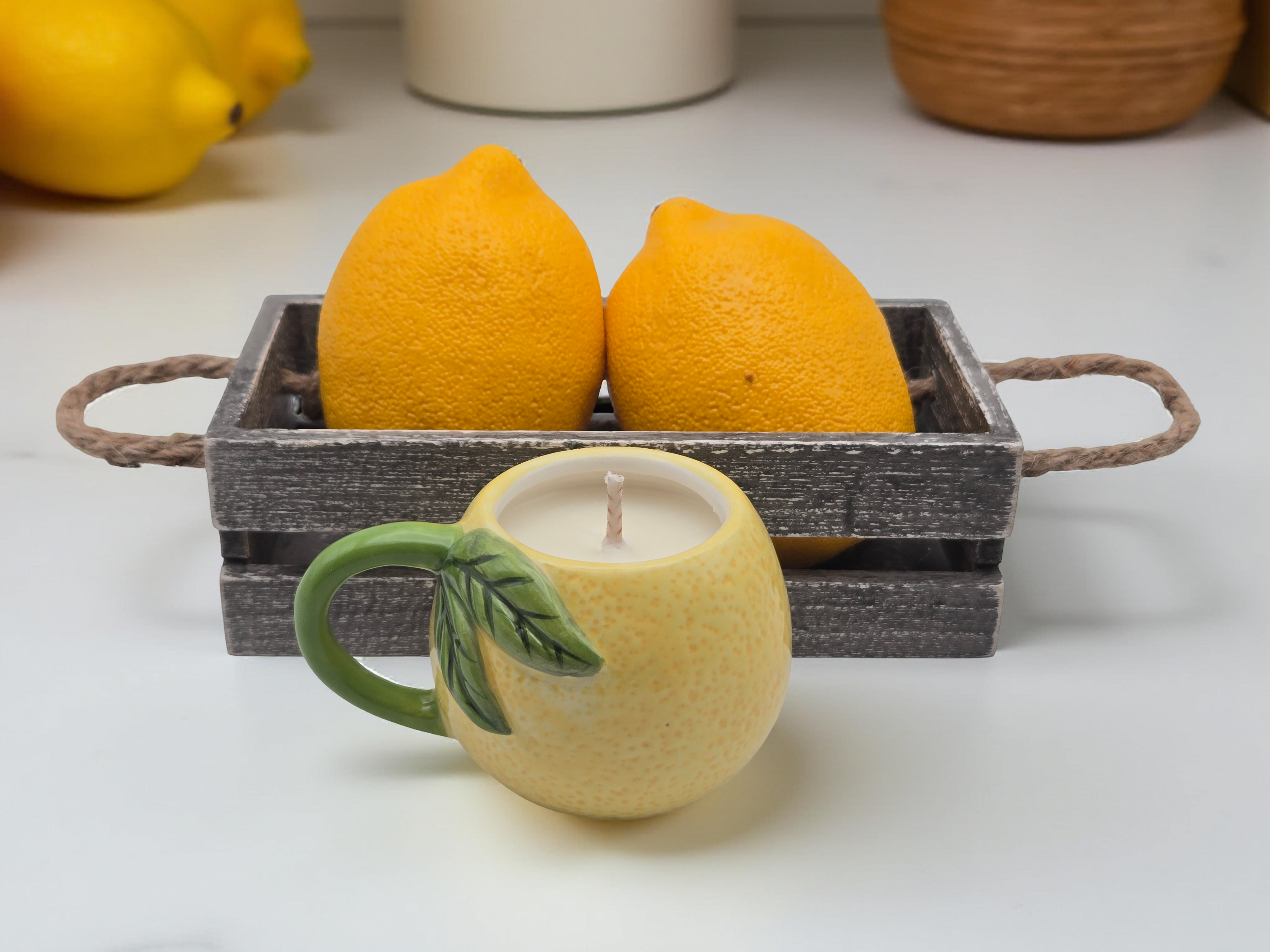 Simply Southern Homemade - Wholesale Novelty Candle - Mini Lemon Candle1
