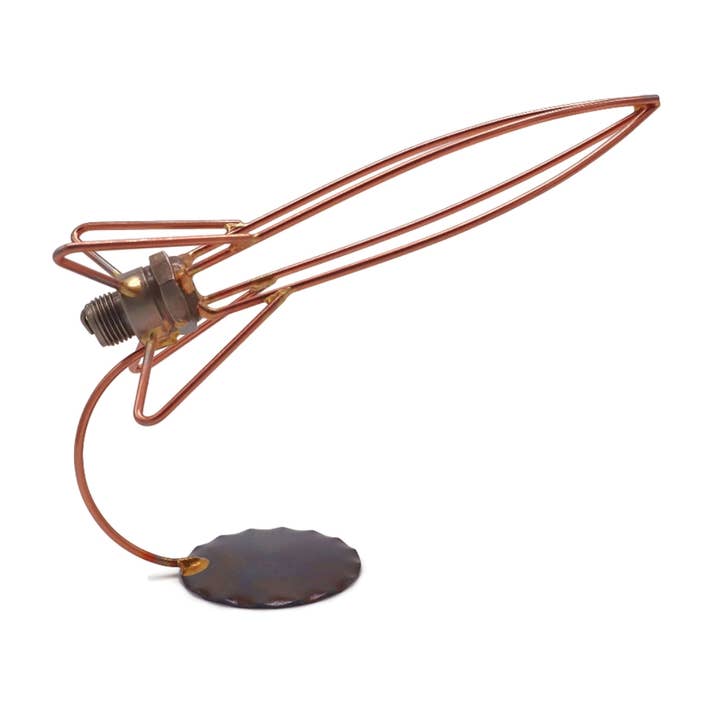 Håndloddet stål raket borddekoration for engroshandel hos Rock Creek Metal Craft