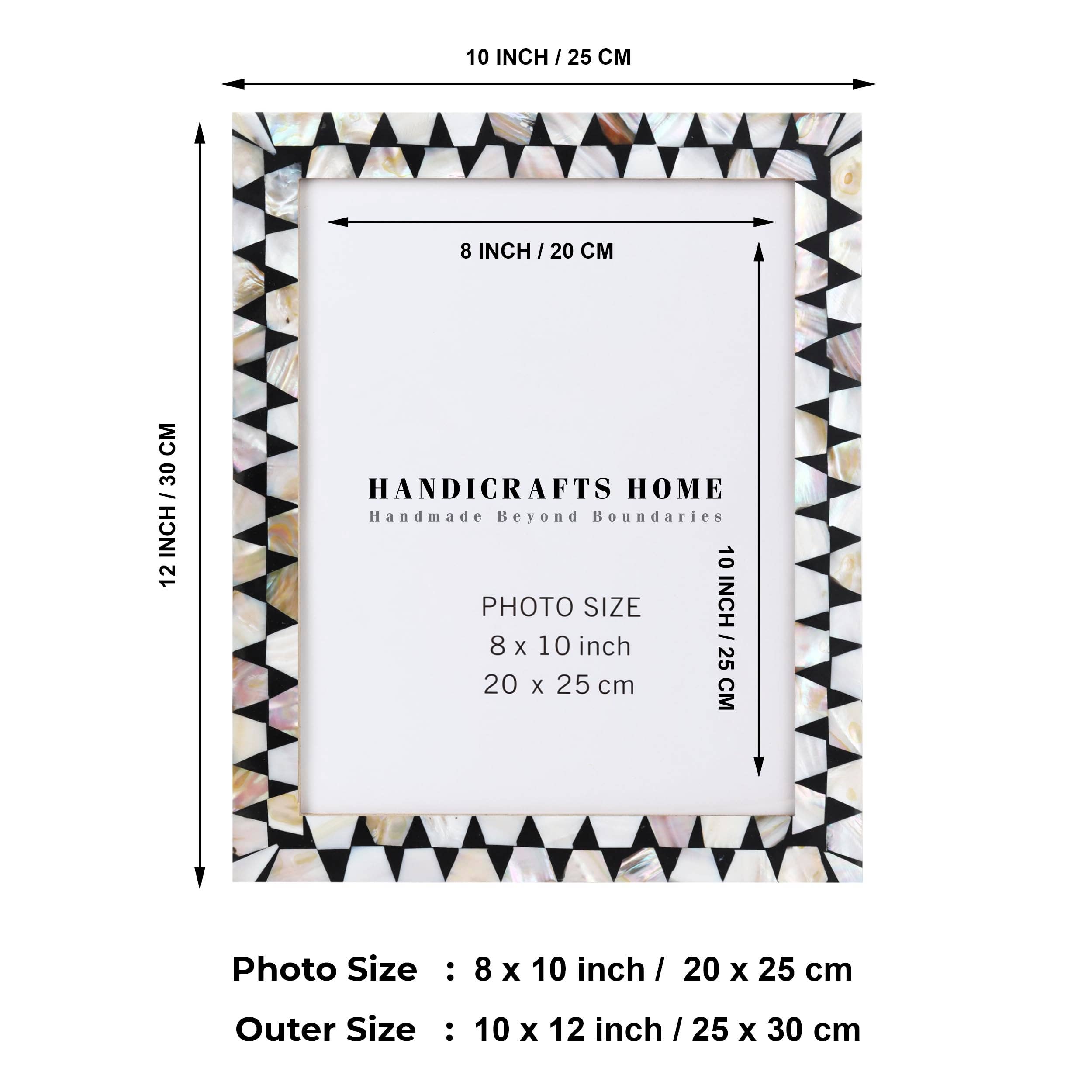 Handicrafts Home - Wholesale Picture Frame - Picture Frame Pearlescent Flash Mother of Pearl, 3 Sizes10